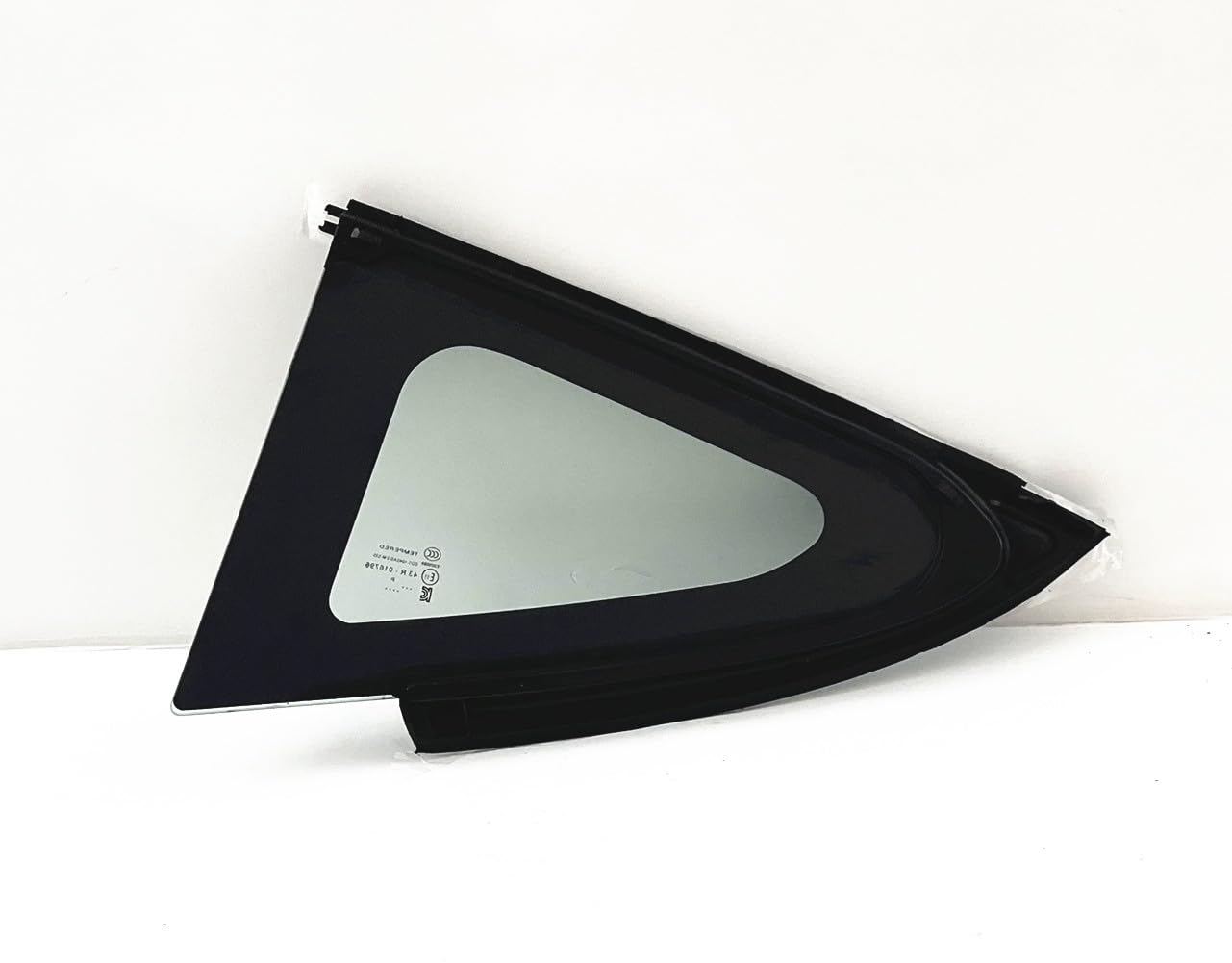 Black Moulding Style Passenger Right Side Rear Quarter Window Quarter Glass Compatible with Tesla Model 3 2017-2023 Models