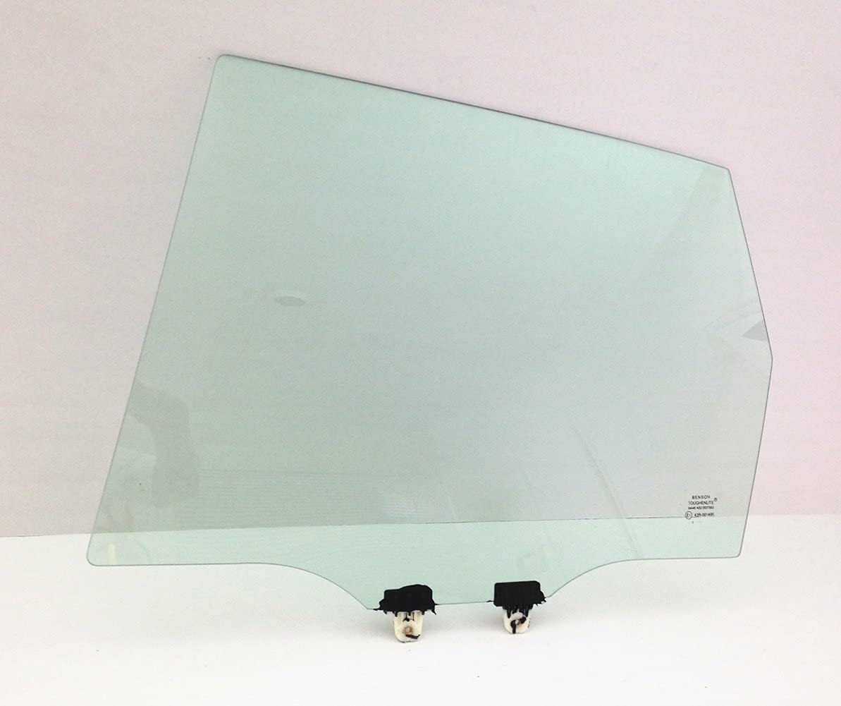 Driver Left Side Rear Door Window Door Glass Compatible with Honda Fit 2009-2014 Models