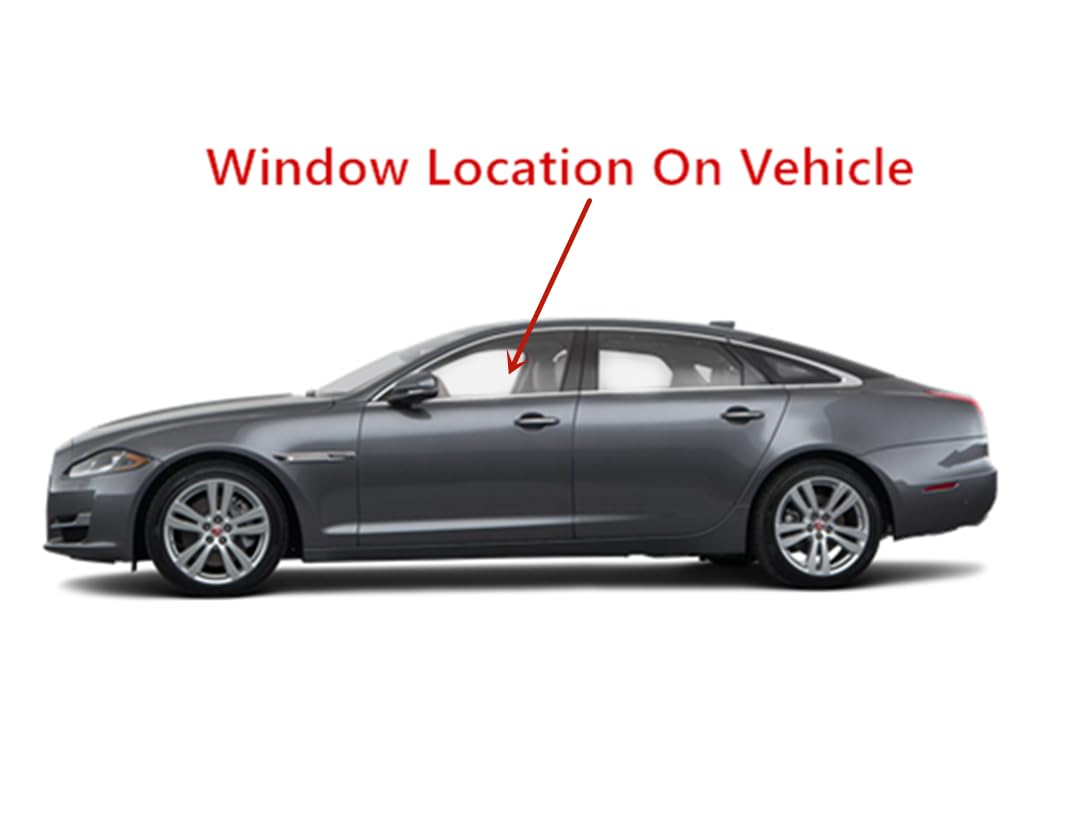 Laminated Driver Left Side Front Door Window Door Glass Compatible with Jaguar XJ 2010-2019 Models