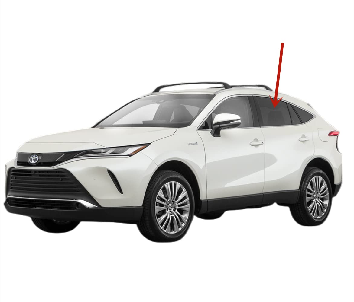 Privacy Driver Left Side Rear Door Window Door Glass Compatible with Toyota Venza 2021-2024 Models