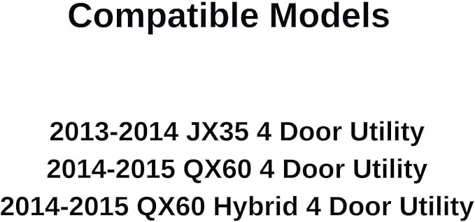 Heated Back Window Back Glass Compatible with Infiniti JX35 2013-2014 Models / QX60 2014-2015 Models