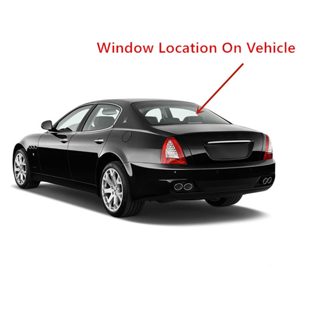 Laminated Heated Back Window Back Glass Compatible with Maserati Quattroporte 2014-2024 Models