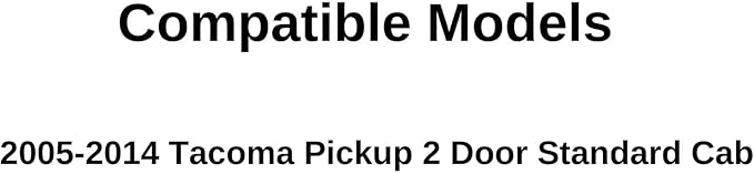 Passenger Right Side Door Window Door Glass Compatible with Toyota Tacoma Pickup 2 Door Standard Cab 2005-2014 Models