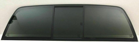 Manual Slider Back Window Back Glass Compatible with GMC Sierra / Chevrolet Silverado 1500 1500HD 1999-2013 & 2500 2500HD 3500 3500HD 1999-2014 & Classic 2007 Models