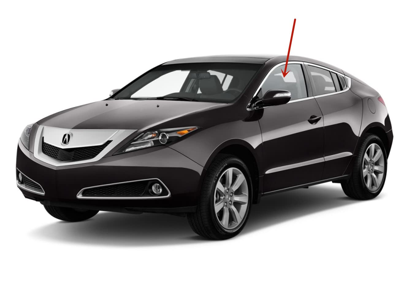 Tempered Driver Left Side Front Door Window Door Glass Compatible with Acura ZDX 2010-2013 Models