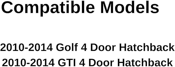Passenger Right Side Front Door Window Door Glass Compatible with Volkswagen Golf / GTI 4 Door Hatchback 2010-2014 Models