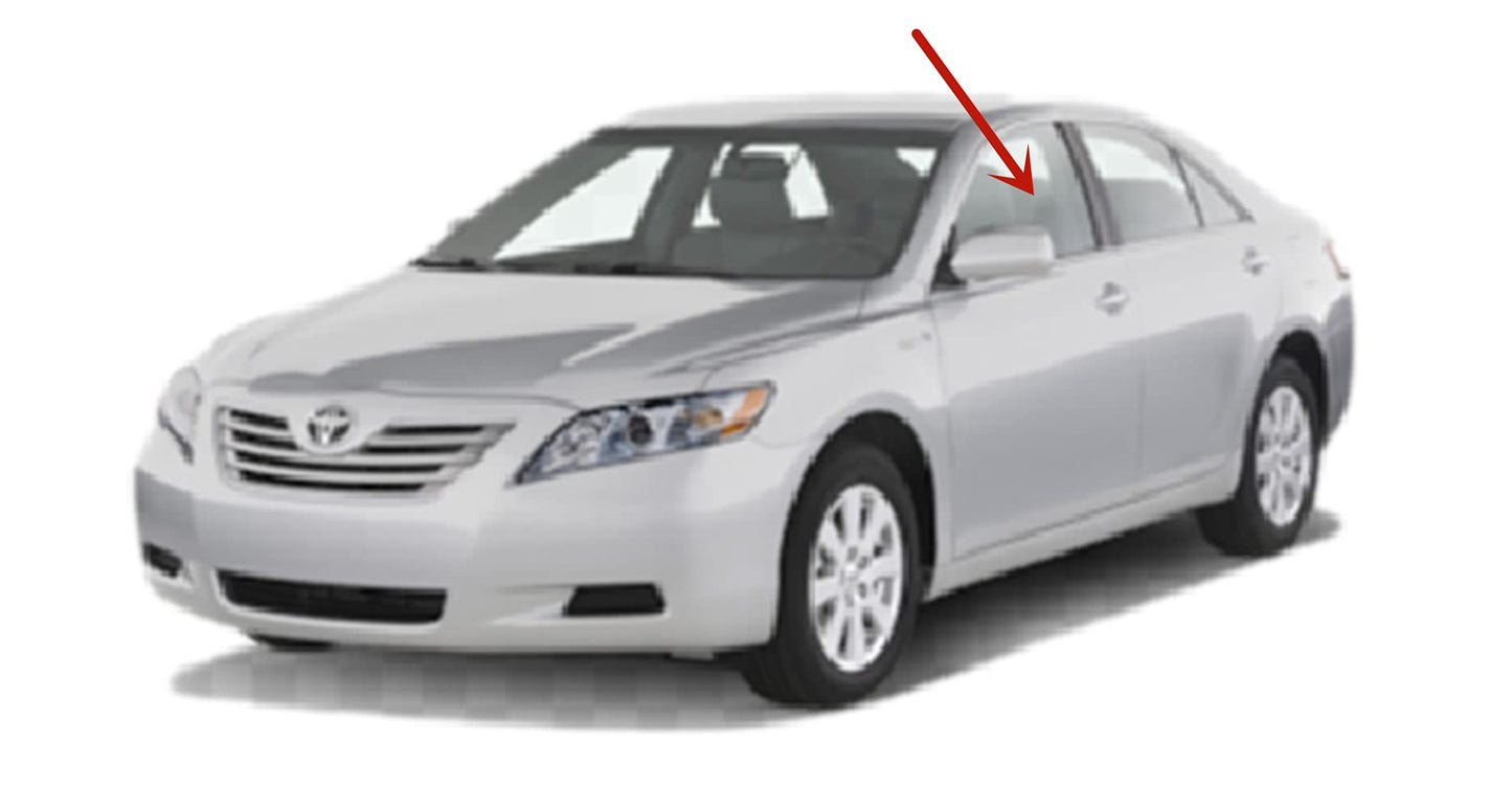 Driver Left Side Front Door Glass Compatible with Toyota Camry 4 Door Sedan USA Built 2007-2011 Models