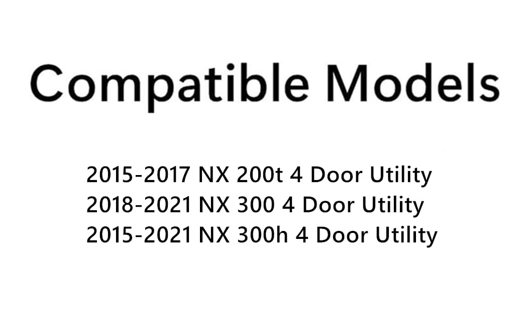 Tempered Passenger Right Side Rear Door Window Door Glass Compatible with Lexus NX200t NX300 NX300h 2015-2021 Models