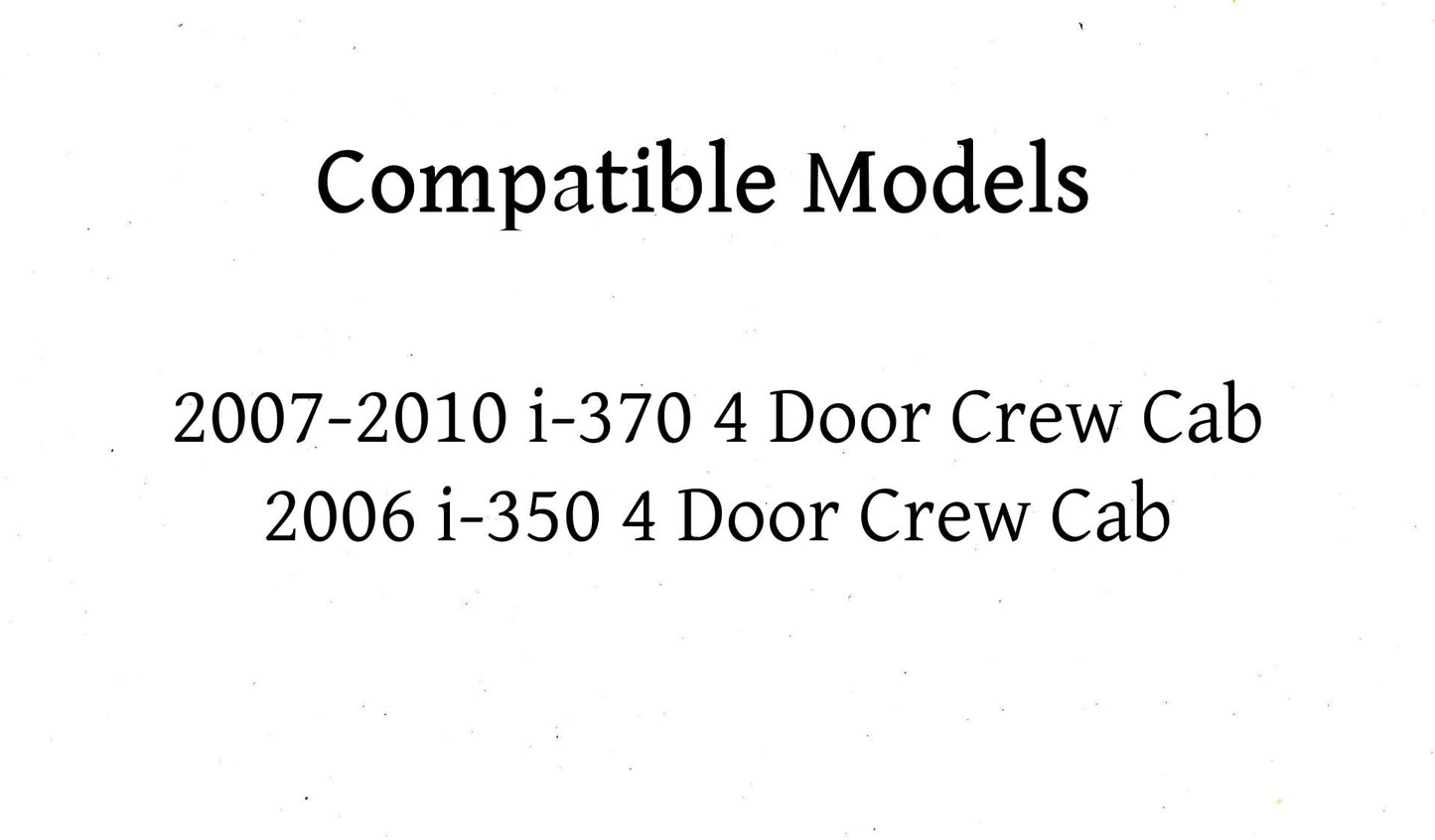 Tempered Passenger Right Side Rear Door Window Door Glass Compatible with Isuzu i-370 / i-350 4-Door Crew Cab 2006-2010 Models