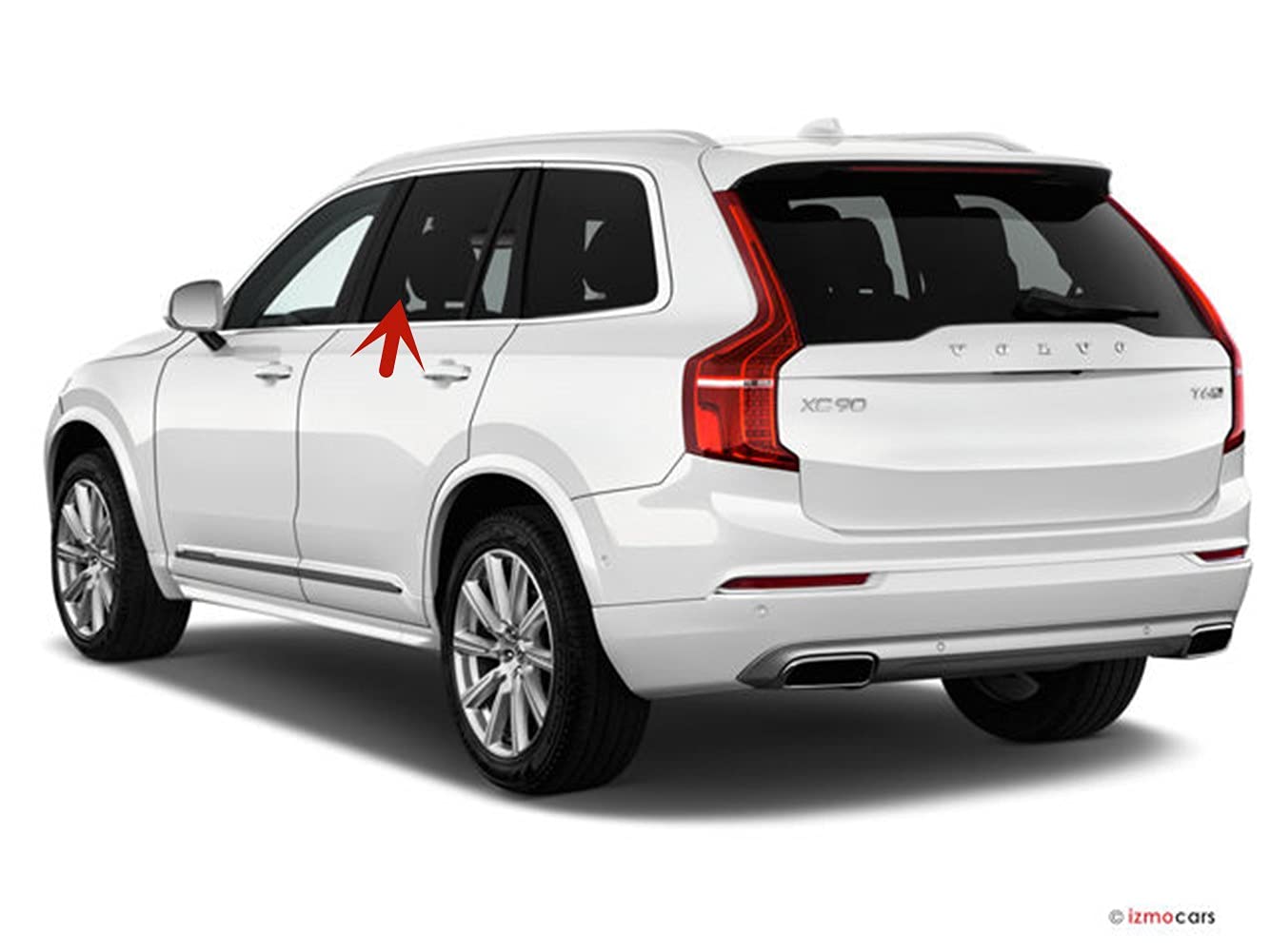 Driver Left Side Rear Door Window Door Glass Compatible with Volvo XC90 2016-2022 Models