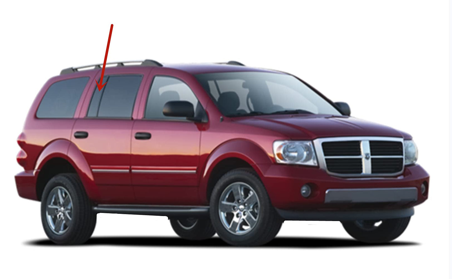 Privacy Passenger Right Side Rear Vent Window Vent Glass Compatible with Dodge Durango 2004-2009 Models