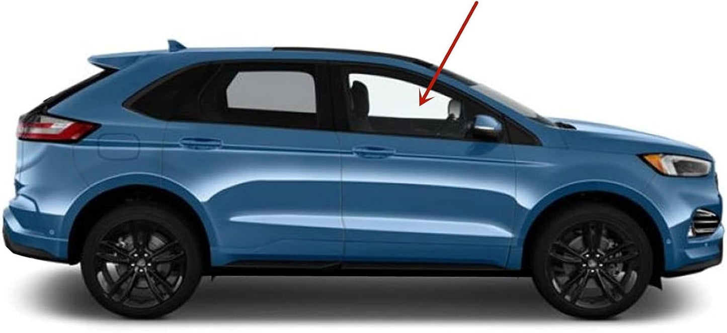 Tempered Glass Passenger Right Side Front Door Window Door Glass Compatible with Ford Edge 2015-2024 Models