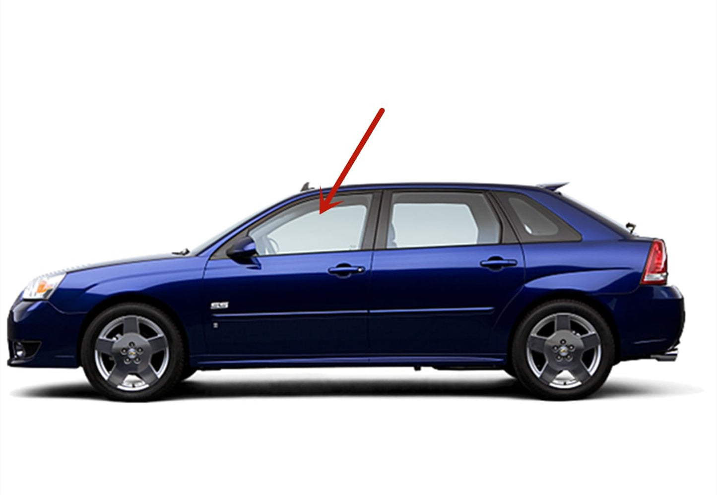 Driver Left Side Front Door Window Door Glass Compatible with Chevrolet Malibu 2004-2007 / Malibu Classic 2008 Models