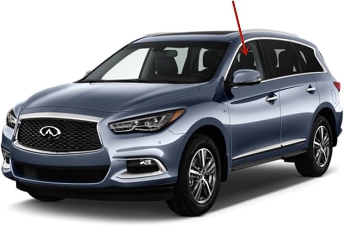Driver Left Side Front Door Window Door Glass Compatible with Infiniti QX60 2014-2021 / JX35 2013-2014 Models