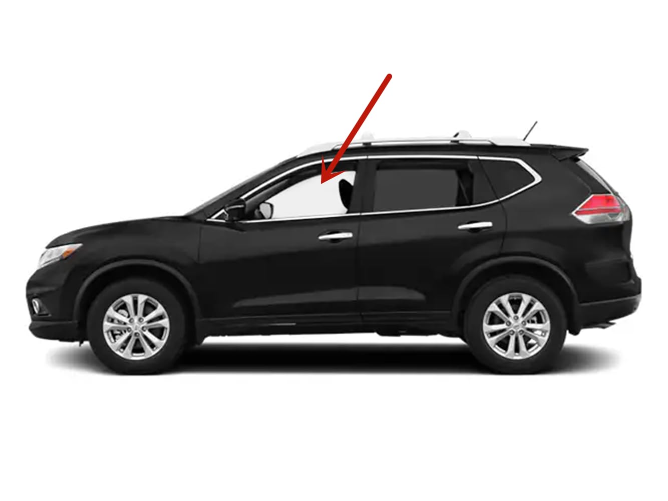 Tempered Driver Left Side Front Door Window Door Glass Compatible with Nissan Rogue 2014-2020 Models (Not For Rogue Sport or Rogue Select)