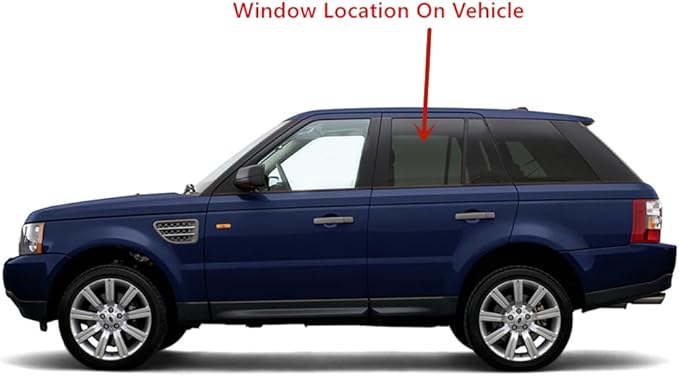 Driver Left Side Rear Door Window Door Glass Privacy Compatible with Land Rover Range Rover Sport 2006-2013 Models