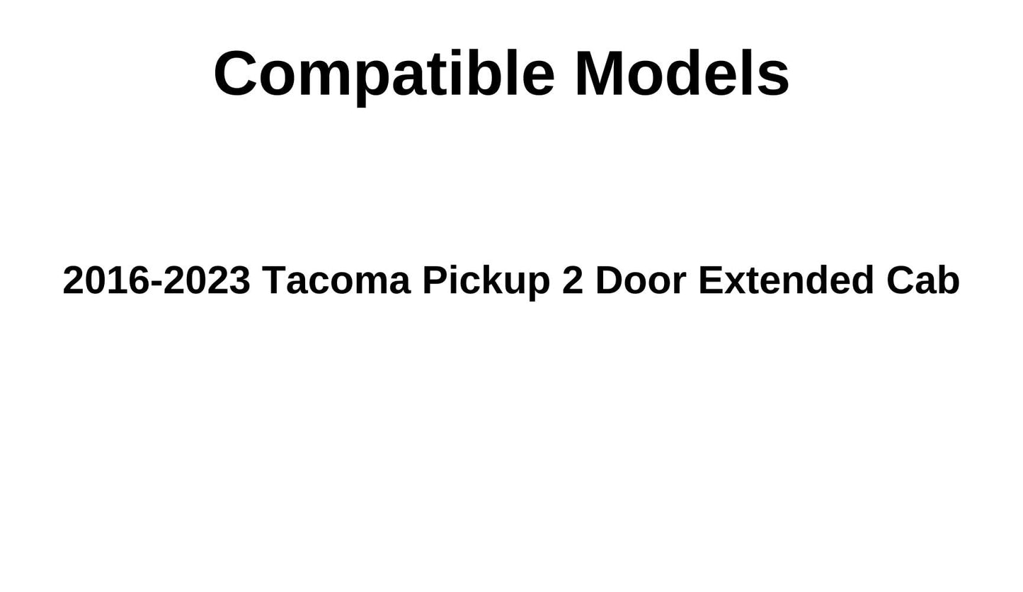 Driver Left Side Rear Quarter Window Quarter Glass Compatible with Toyota Tacoma 2&4 Door Extended Cab Pickup 2016-2023 Models