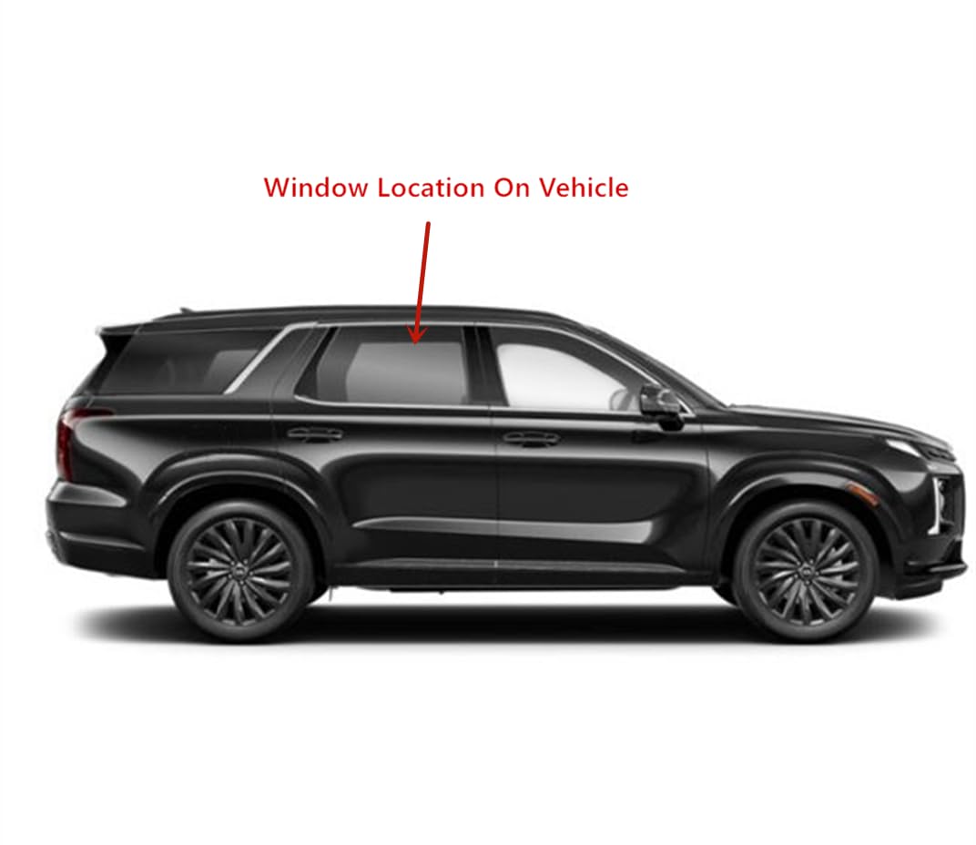 Laminated Passenger Right Side Rear Door Window Door Glass Compatible with Hyundai Palisade 2023-2025 Models