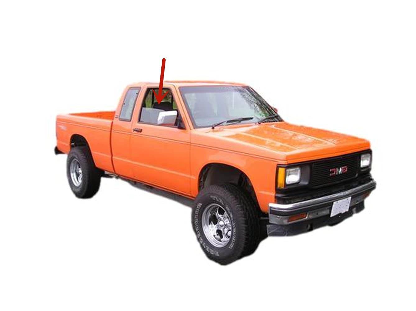 Passenger Right Side Front Door Window Door Glass Compatible with Chevrolet S10 Pickup/S10 Blazer/GMC S15/Sonoma S15 Pickup/Oldsmobile Bravada 1982-1992 Models