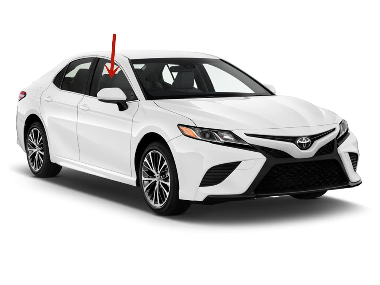 Passenger Right Side Front Door Window Door Glass Compatible with Toyota Camry 2018-2025 US Built Models