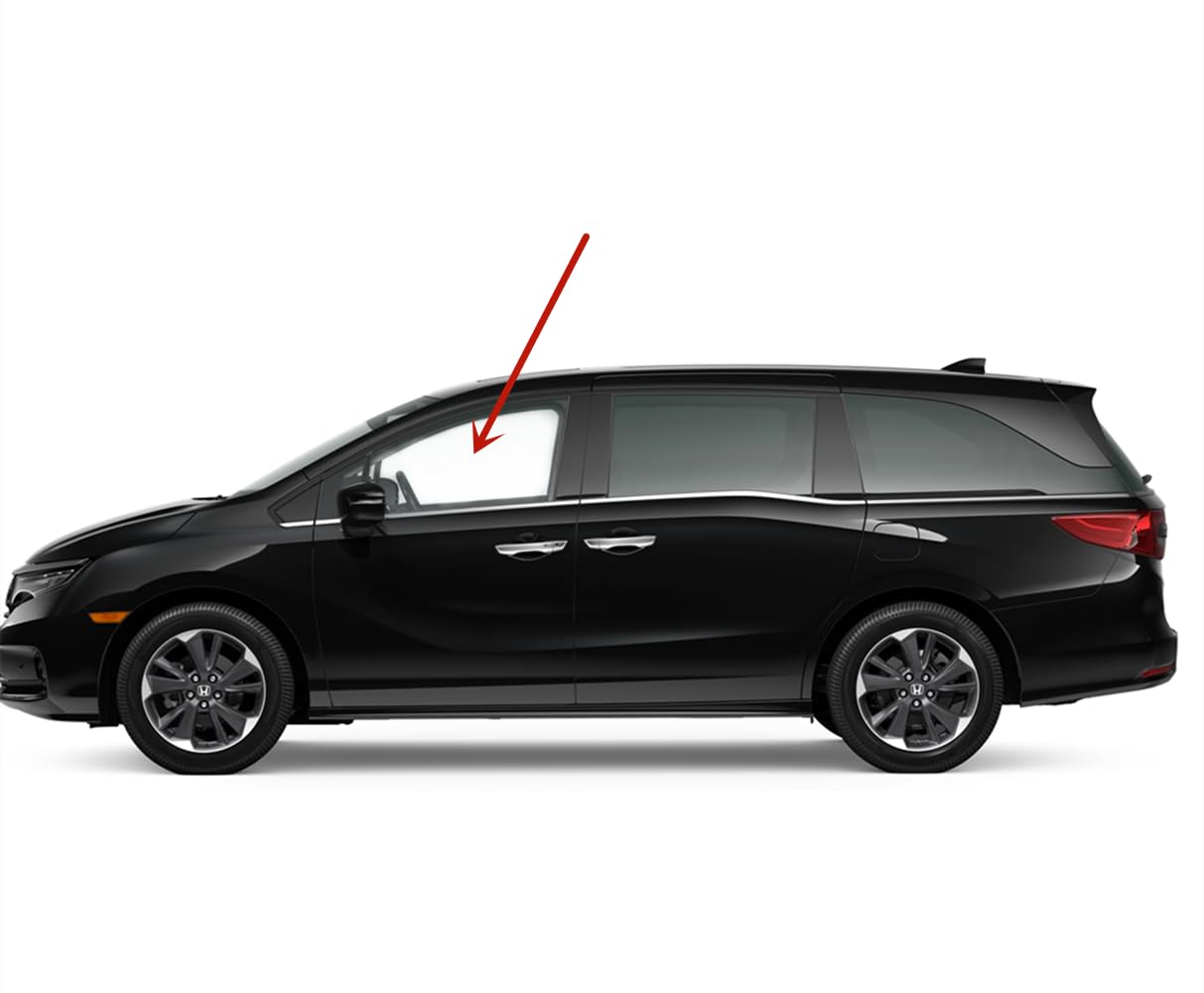 Tempered Driver Left Side Front Door Window Door Glass Compatible with Honda Odyssey 2018-2025 Models