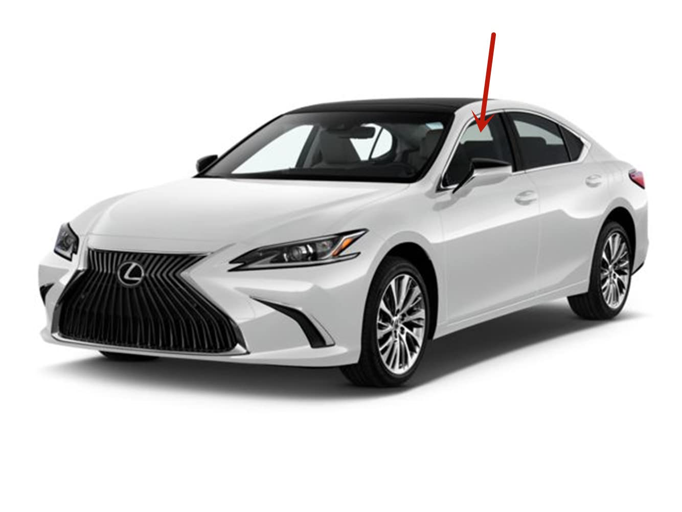 Tempered Driver Left Side Front Door Window Door Glass Compatible with Lexus ES250 ES300h ES350 2019-2025 Models