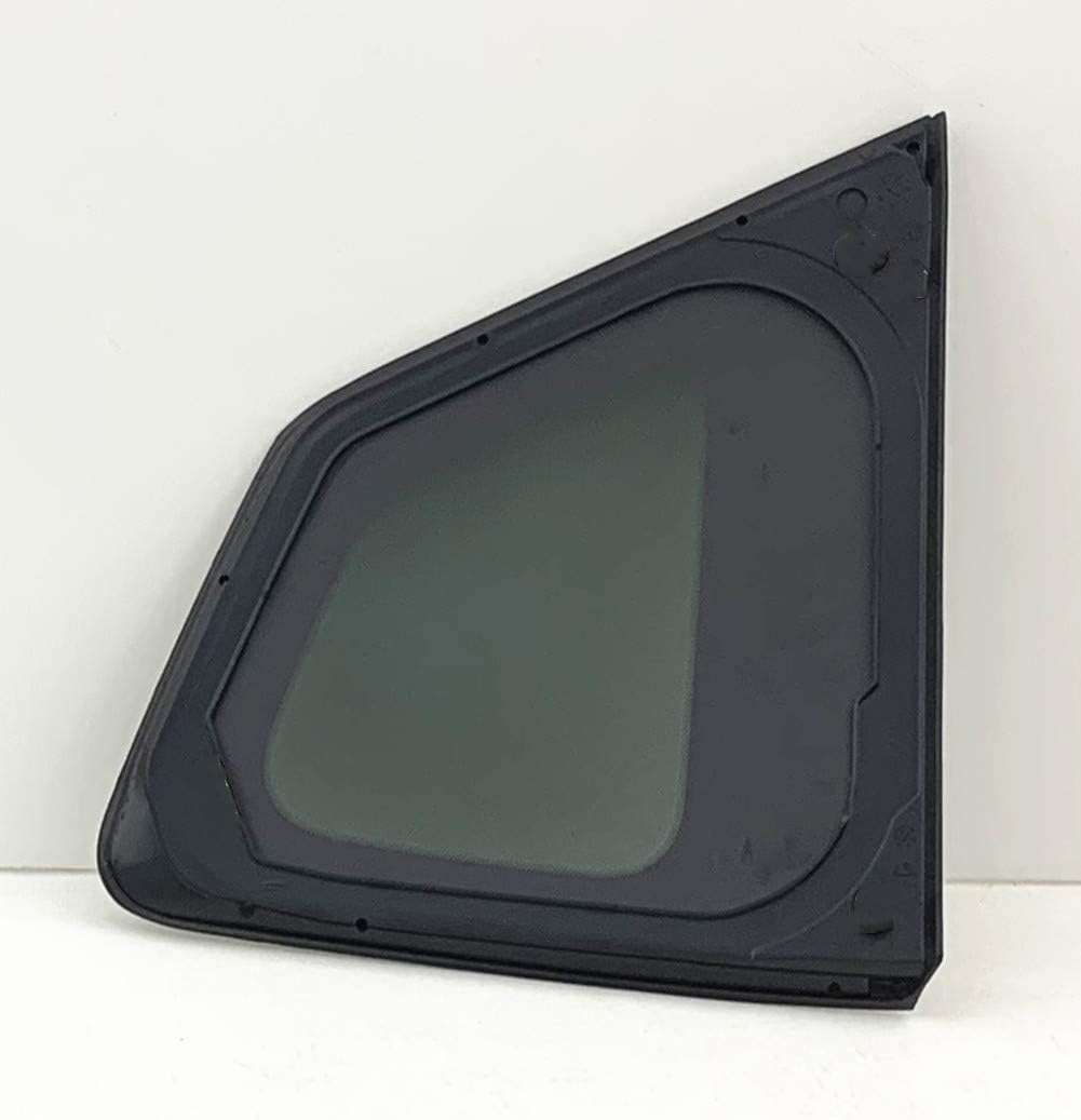 Bright Trim Style Driver Left Side Quarter Window Quarter Glass Compatible with Nissan Rogue 2014-2020 Models (Not For Rogue Sport or Rogue Select)
