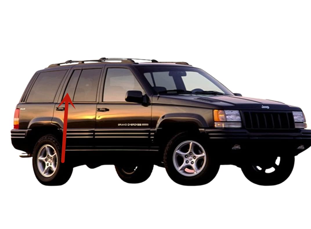 Privacy Passenger Right Side Rear Vent Glass Vent Window Compatible with Jeep Grand Cherokee 1993-1998 Models