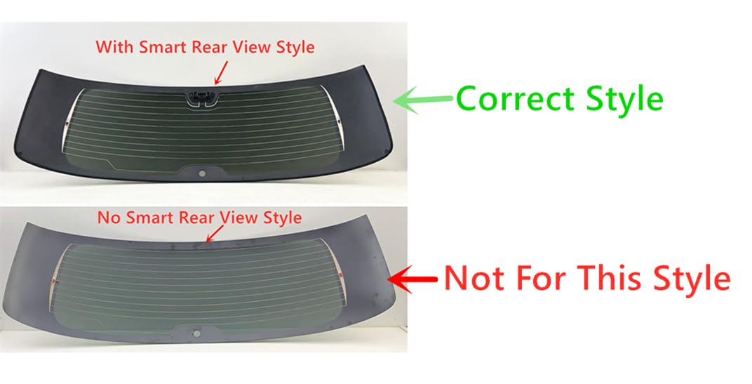 With Smart Rear View Style Heated Back Tailgate Liftgate Window Back Glass Compatible with Nissan Armada 2021-2024 Models