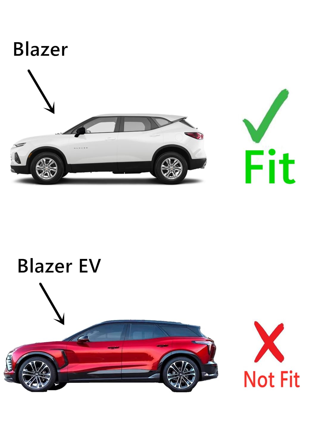 Tempered Driver Left Side Rear Quarter Window Quarter Glass Compatible with Chevrolet Blazer 2019-2025 Models (Not For Blazer EV)