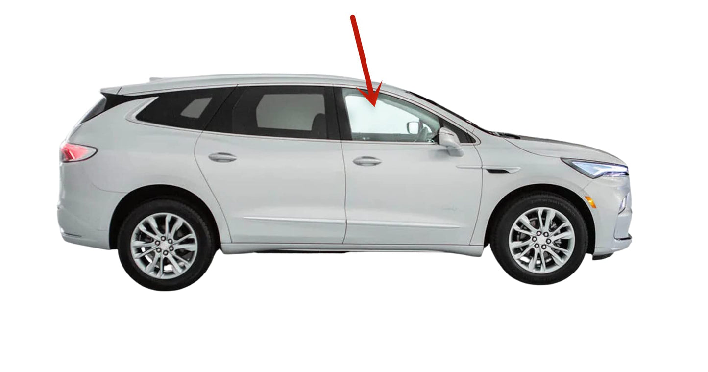 Laminated Passenger Right Side Front Door Window Door Glass Compatible with Buick Enclave 2018-2024 Models