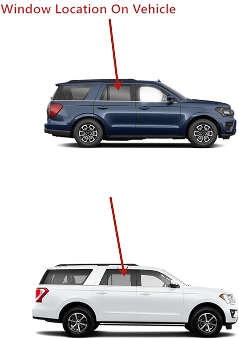 Laminated Passenger Right Side Rear Door Window Door Glass Compatible with Ford Expedition/Lincoln Navigator 2018-2024 Models