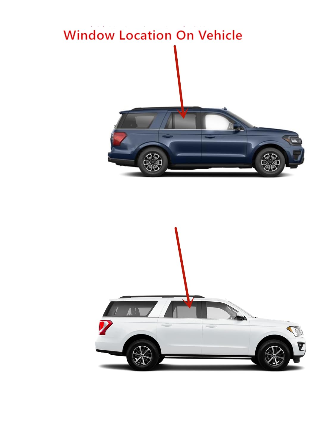 OEM Laminated Passenger Right Side Rear Door Window Door Glass Compatible with Ford Expedition/Lincoln Navigator 2018-2024 Models