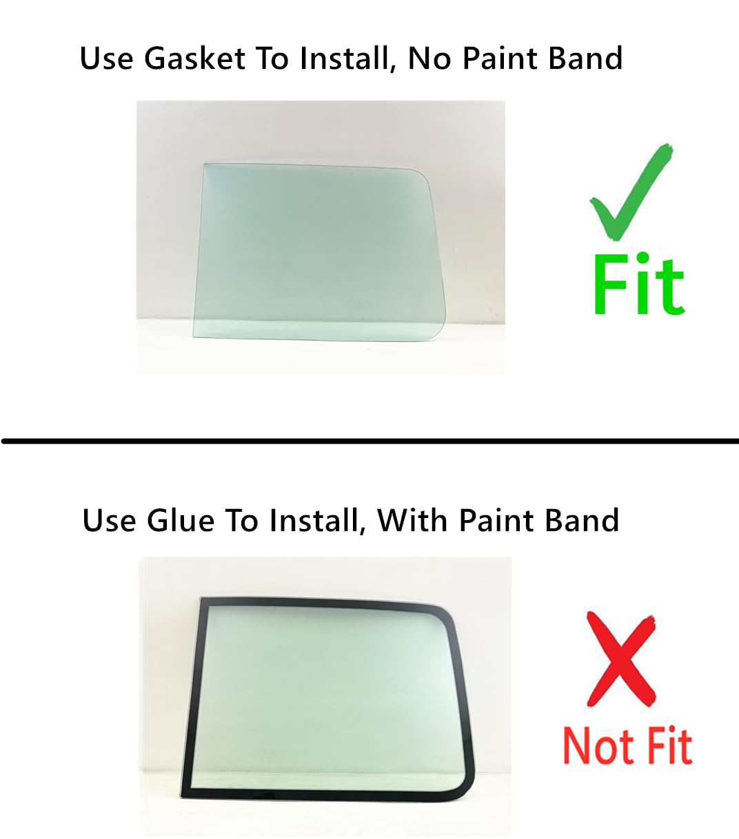 Laminated Driver Left Side Front Windshield Window Glass Compatible with Western Star Constellation Series Conventional Cab 1996-2022 Models