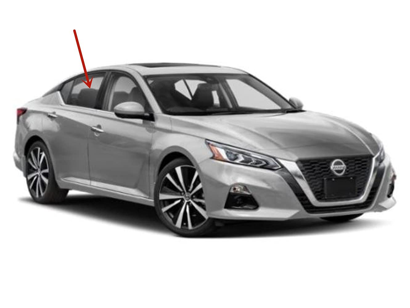 OEM Passenger Right Side Rear Door Window Door Glass Compatible with Nissan Altima 2019-2022 Models