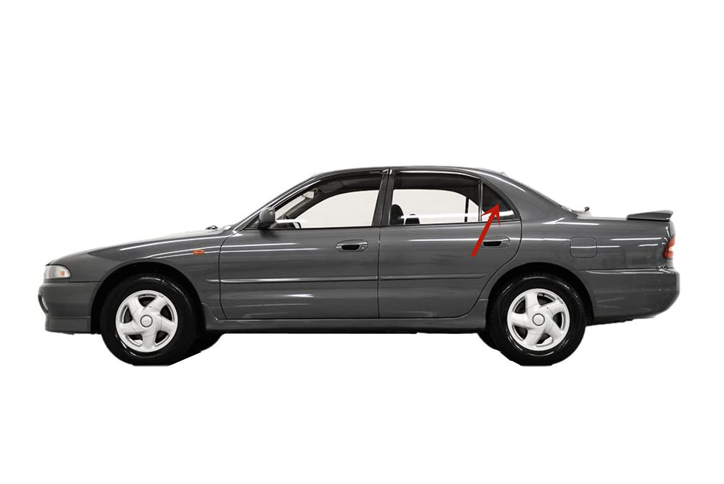 Driver Left Side Rear Vent Window Vent Glass Compatible with Mitsubishi Galant 1994-1998 Models