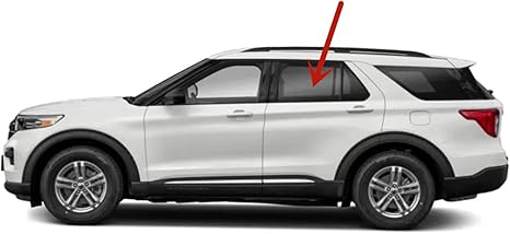 Driver Left Side Rear Door Window Door Glass Compatible with Ford Explorer 2020-2025 Models