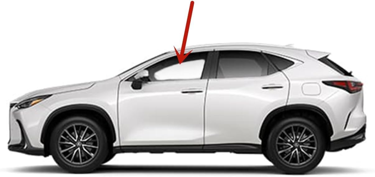 Tempered Driver Left Side Front Door Window Door Glass Compatible with Lexus NX250 NX350 NX350h NX450h+ 2022-2025 Models