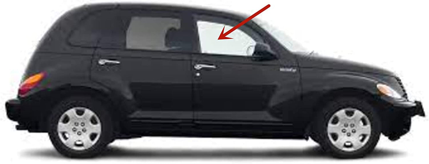 OE Passenger Right Side Front Door Window Door Glass Compatible with Chrysler PT Cruiser 4 Door Hatchback 2001-2010 Models