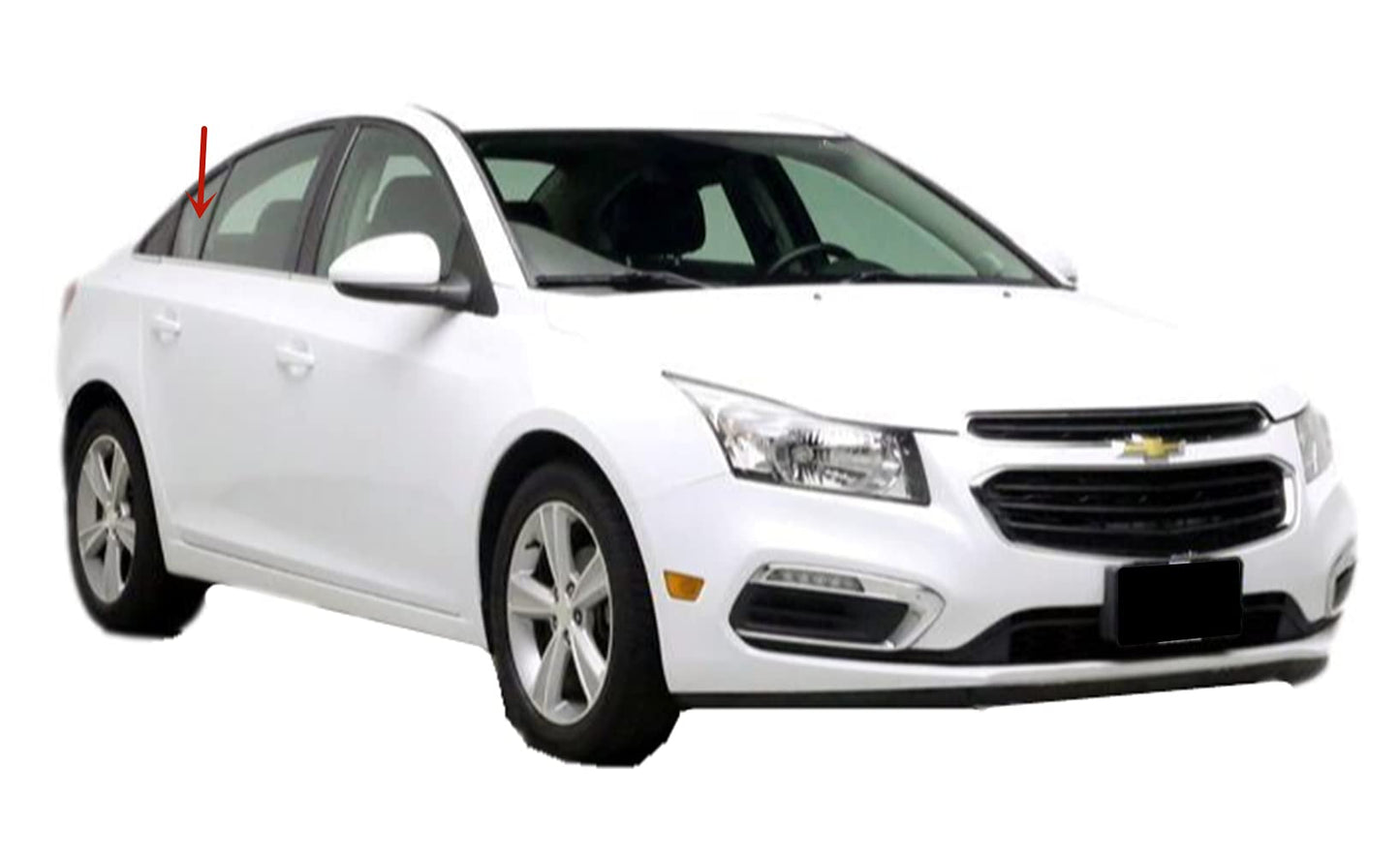 Passenger Right Side Rear Vent Window Vent Glass Compatible with Chevrolet Cruze 2010-2015 / Cruze Limited 2016 4 Door Sedan Models