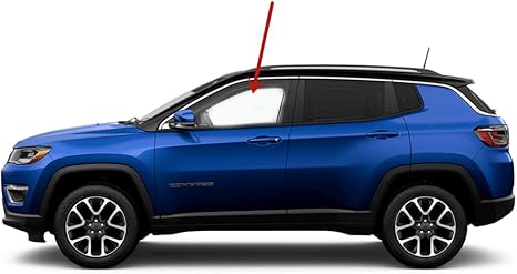 Driver Left Side Front Door Window Door Glass Compatible with Jeep Compass MP 2017-2025 Models