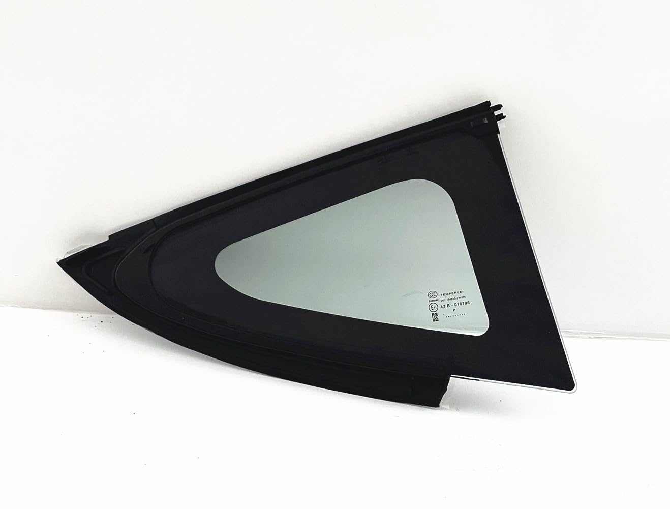 Chrome Moulding Style Driver Left Side Rear Quarter Window Quarter Glass Compatible with Tesla Model 3 2017-2023 Models