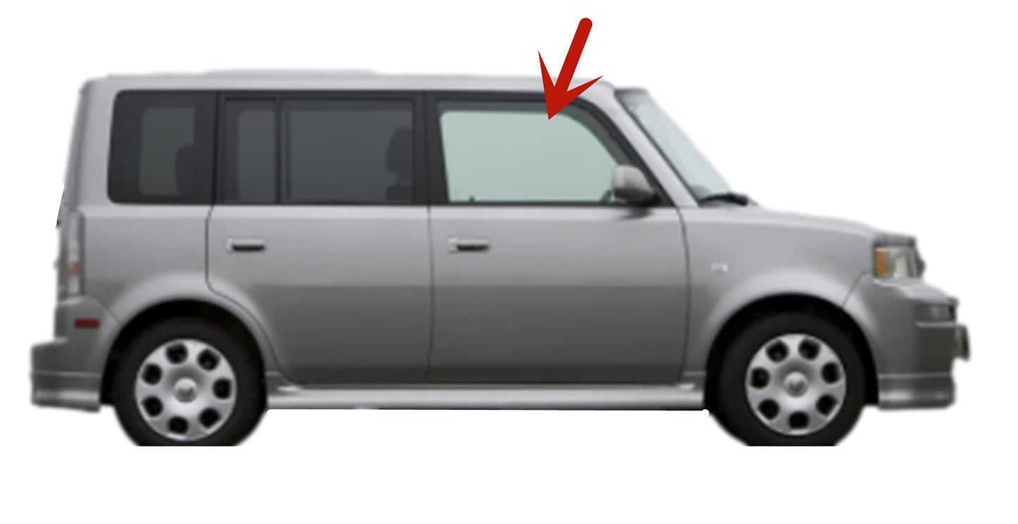 Passenger Right Side Front Door Window Door Glass Compatible with Scion XB 4 Door Hatchback 2004-2007 Models
