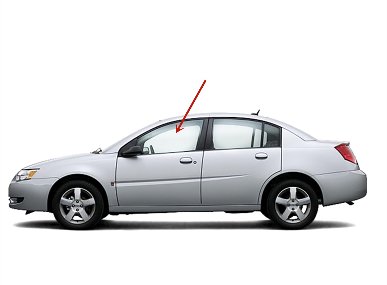 Driver Left Side Front Door Window Door Glass Compatible with Saturn Ion 4 Door Sedan 2003-2007 Models