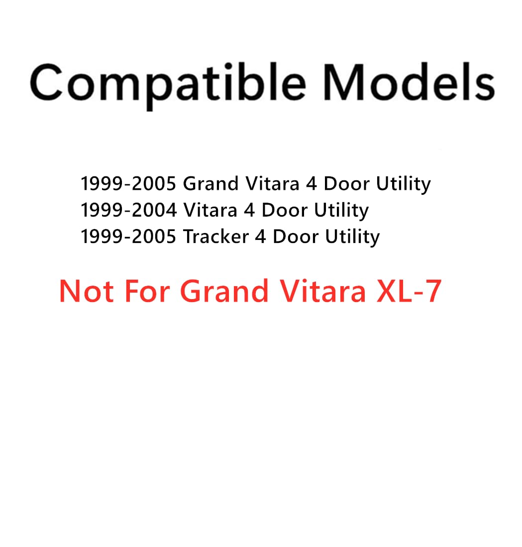 Tempered Privacy Passenger Right Side Rear Vent Window Vent Glass Compatible with Suzuki Grand Vitara / Vitara Chevrolet Tracker 1999-2005 Models (Not Grand Vitara XL-7)