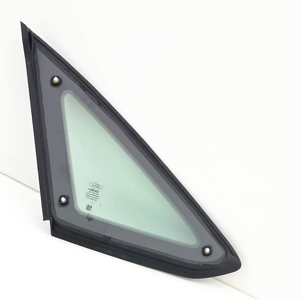 OE Black Moulding Passenger Right Side Rear Quarter Window Quarter Glass Compatible with Ford Focus 4 Door Sedan 2012-2018 Models