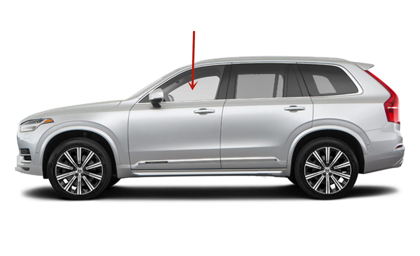 Driver Left Side Front Door Window Door Glass Compatible with Volvo XC90 2016-2022 Models