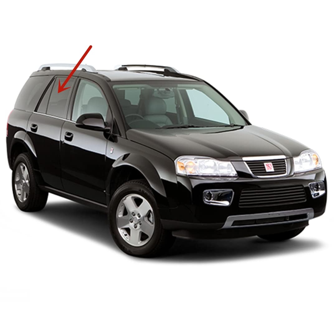 Passenger Right Side Rear Door Window Door Glass Compatible with Saturn VUE 2002-2007 Models