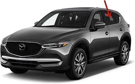 Driver Left Side Rear Door Window Door Glass Compatible with Mazda CX-5 2017-2024 Models