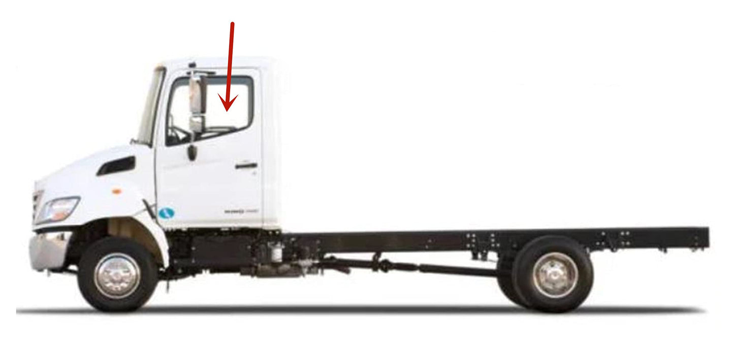 Driver Left Side Front Door Window Door Glass Compatible with Hino 145 165 185 238 258 268 2005-2018 338 2005-2020 L6 L7 L8 XL7 XL8 2021-2024 Models